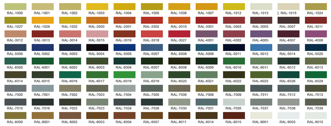 available colors for high security fence