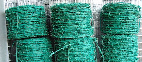 barbed wire pvc coils