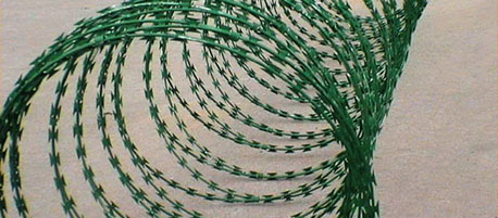concertina razor wire pvc coating