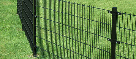 double wire fence garden