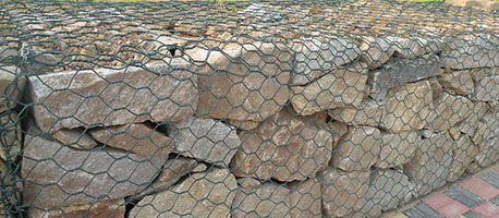 gabion filled with stones