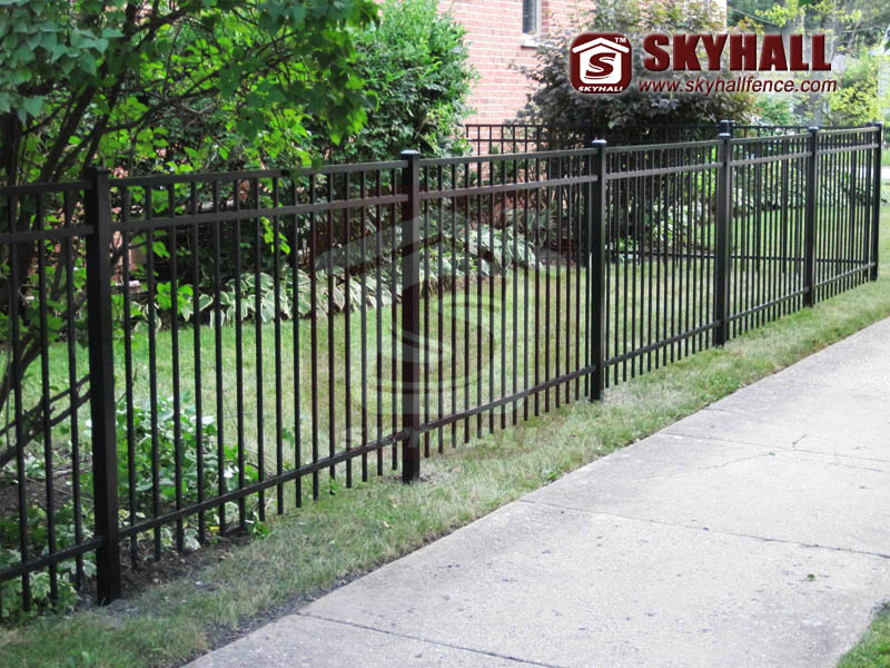 steel picket fencing panels