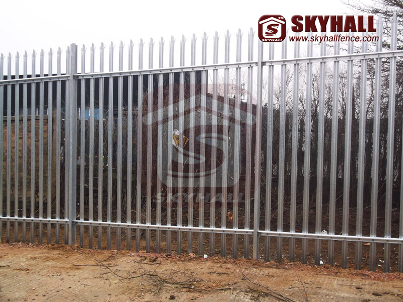 steel palisade garden fencing