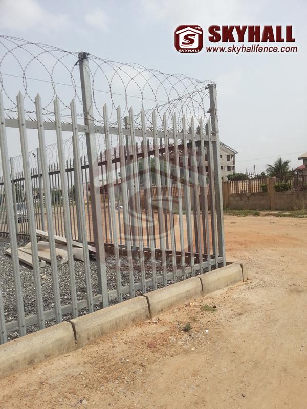 steel palisade fencing price