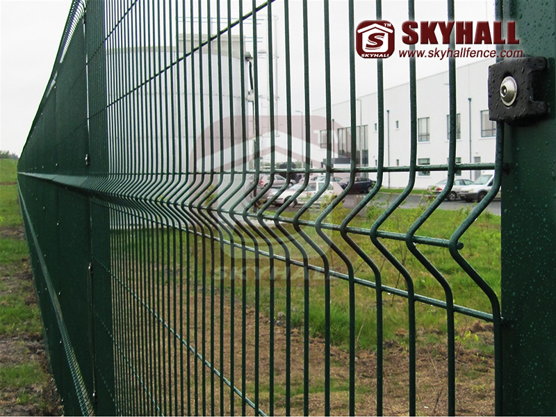 powder coated wire mesh fencing panels