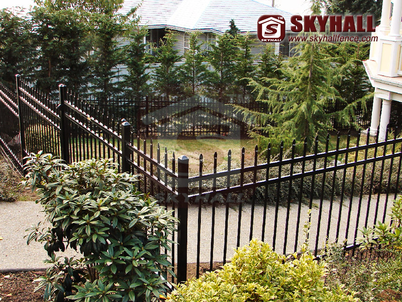 metal picket fence panels