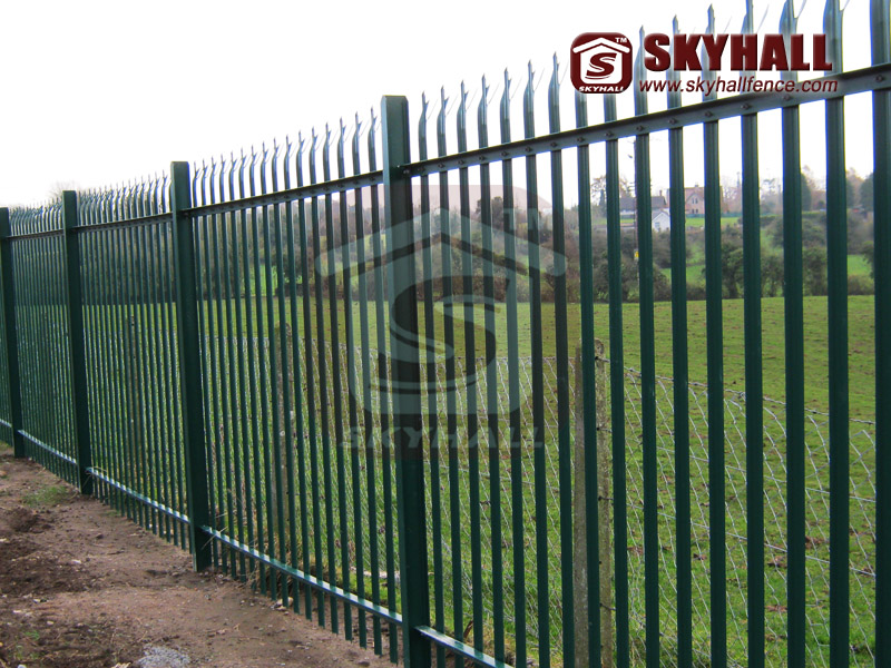 metal palisade security fencing