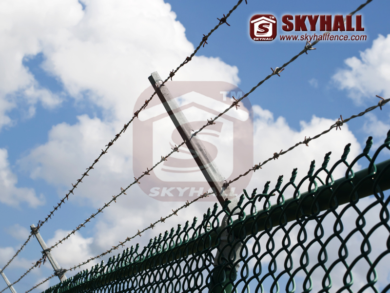 galvanised barbed wire